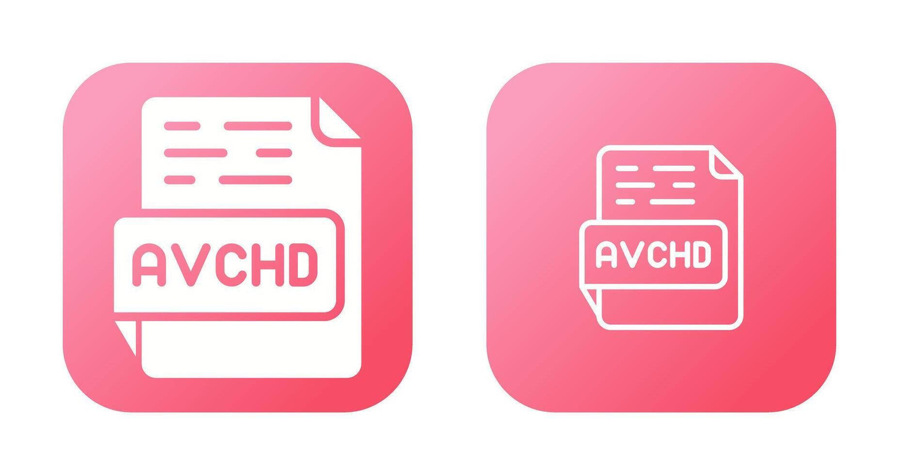 avchd vector icono