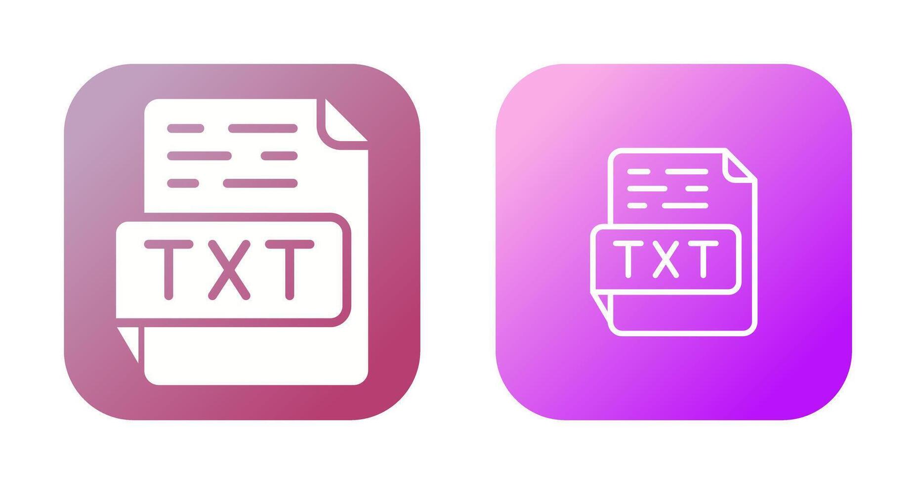 TXT Vector Icon