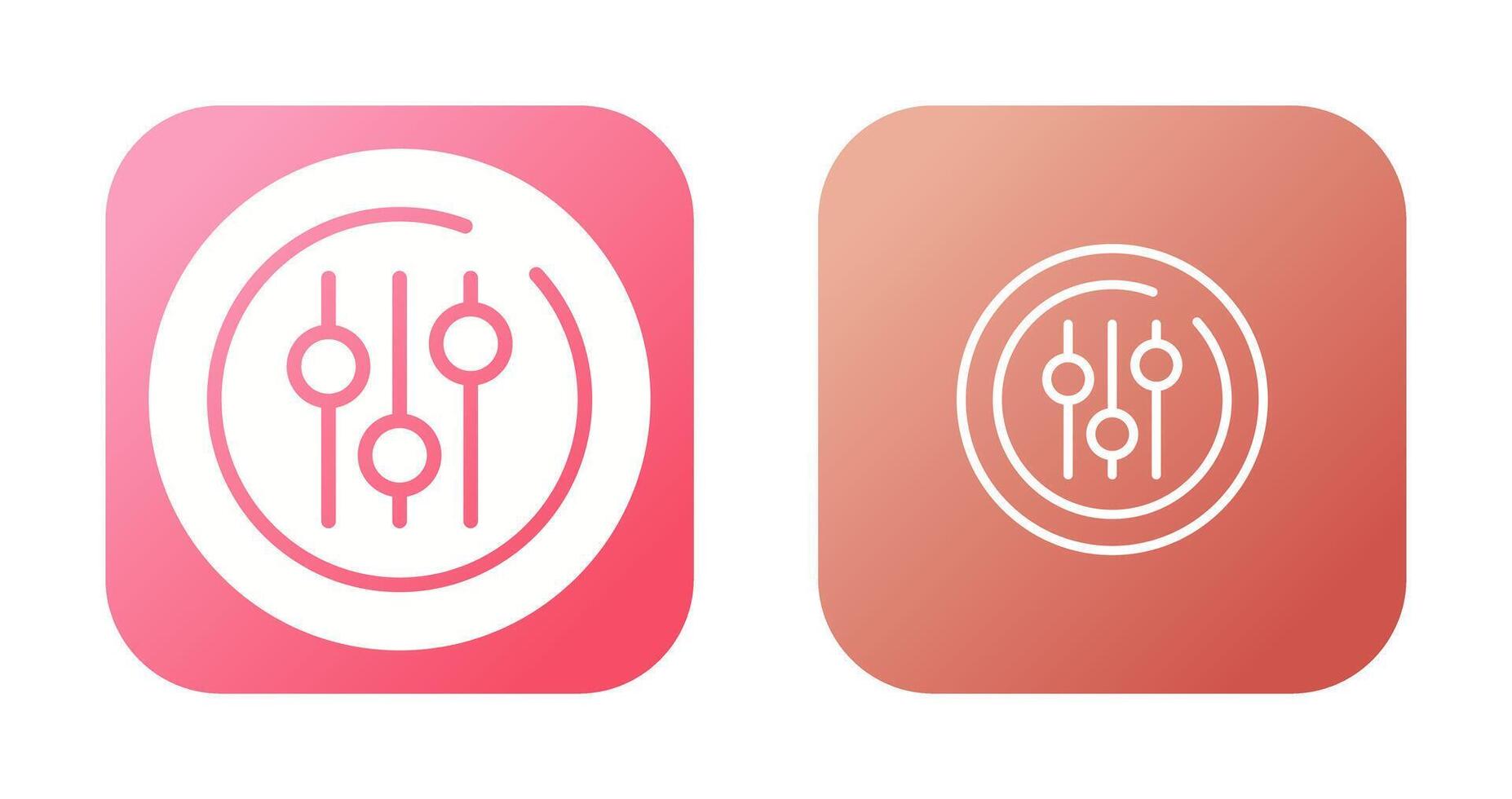 Audio Equalizer Circle Vector Icon