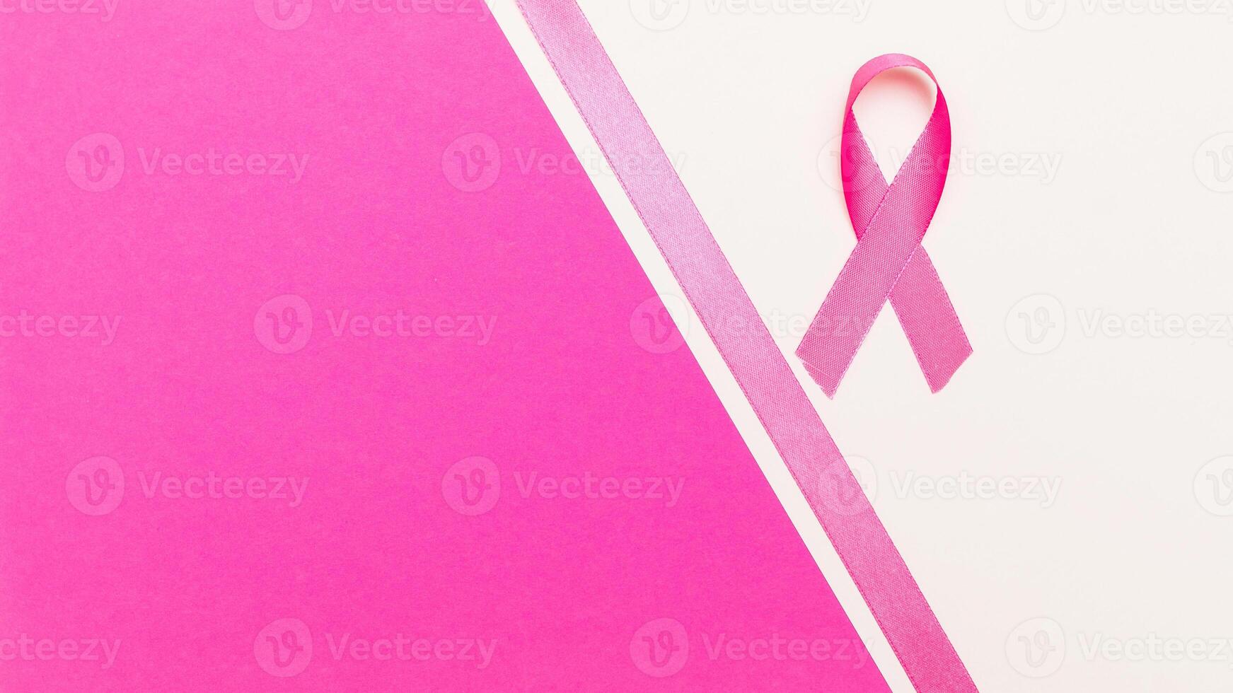 Pink ribbon awareness for World aids day concept photo