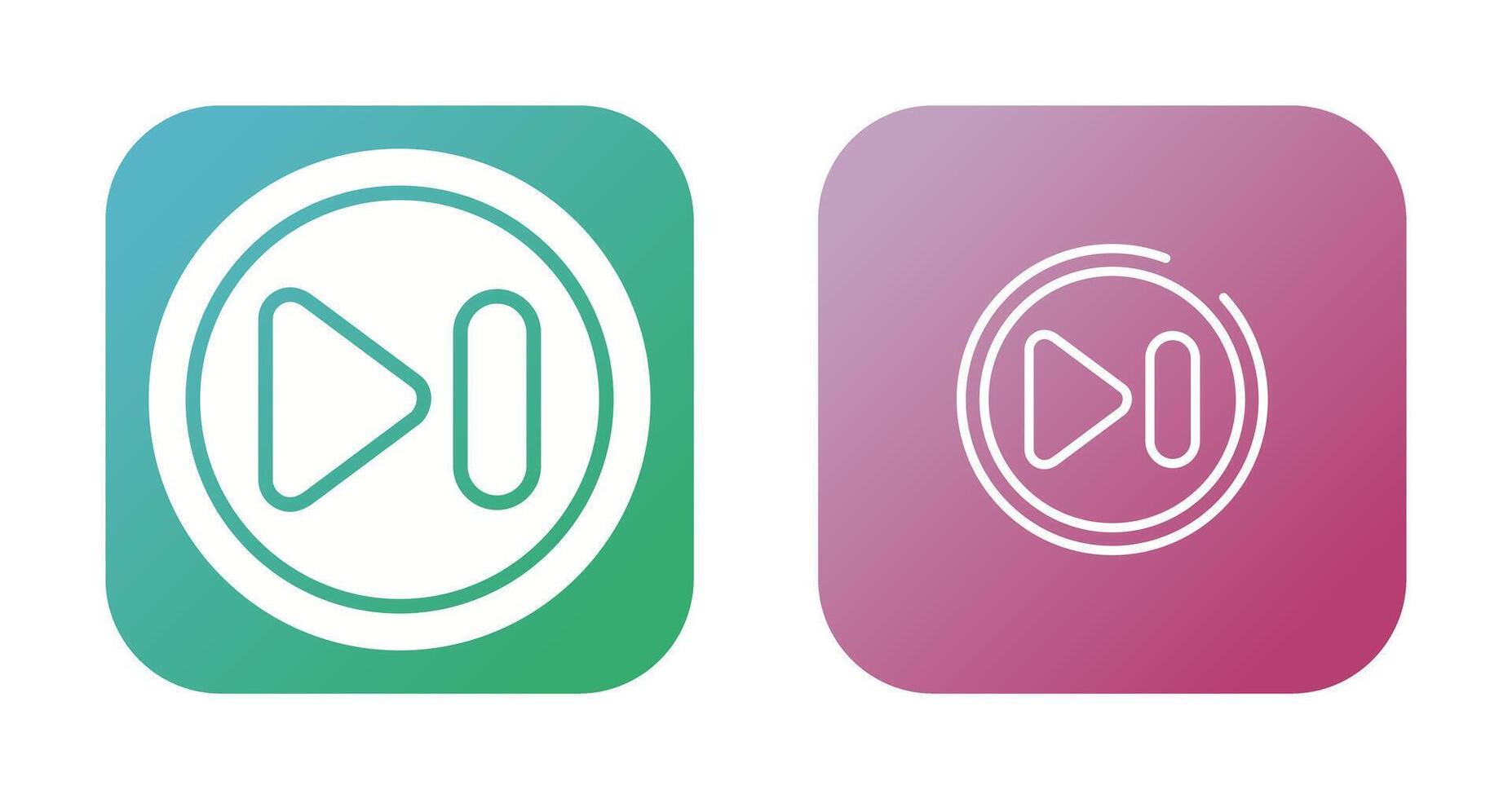 Next Track Button Vector Icon