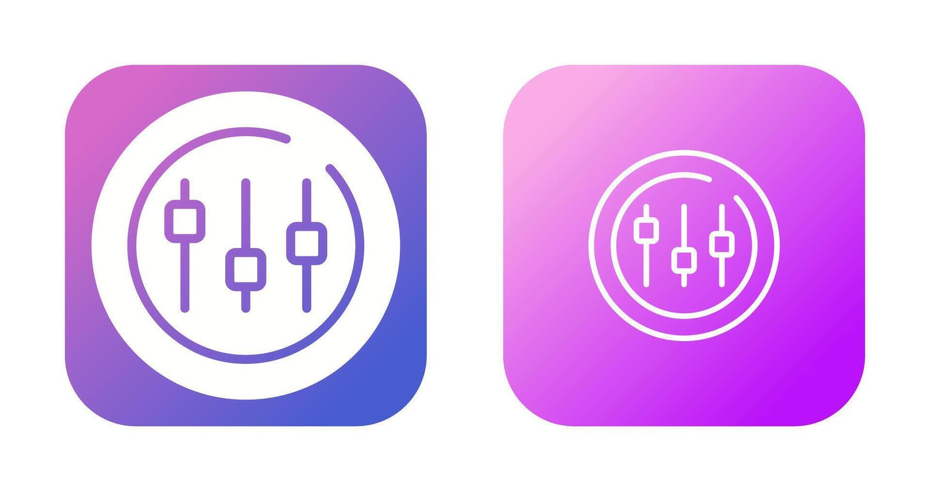 Music Equalizer Circle Vector Icon