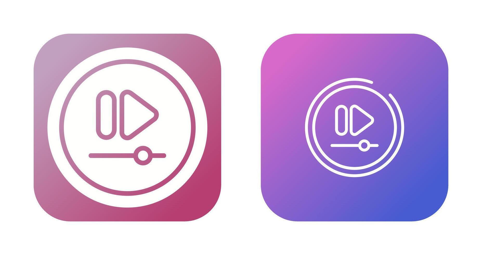 Video Fast Forward Button Vector Icon
