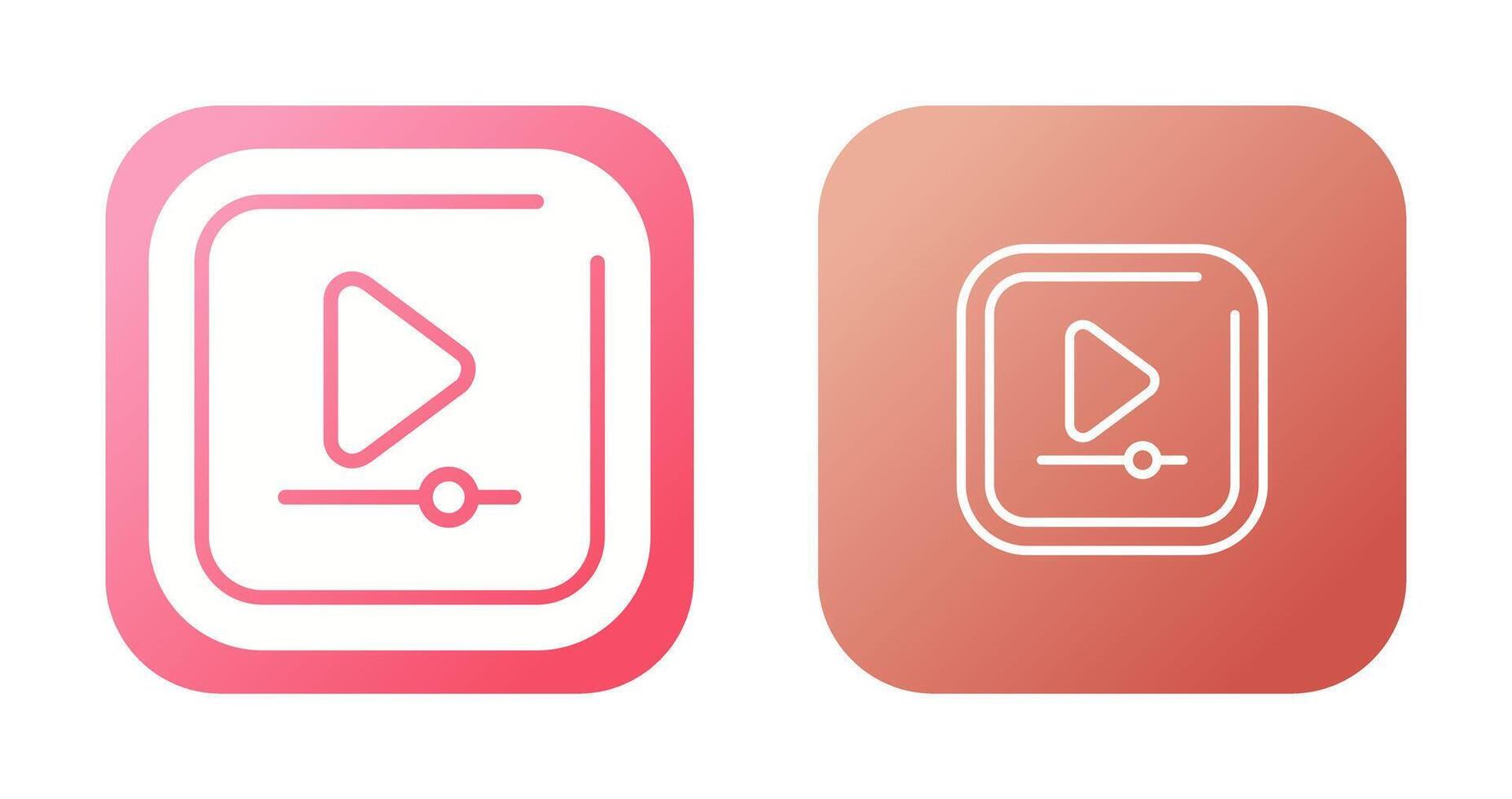 Video Play Square Vector Icon