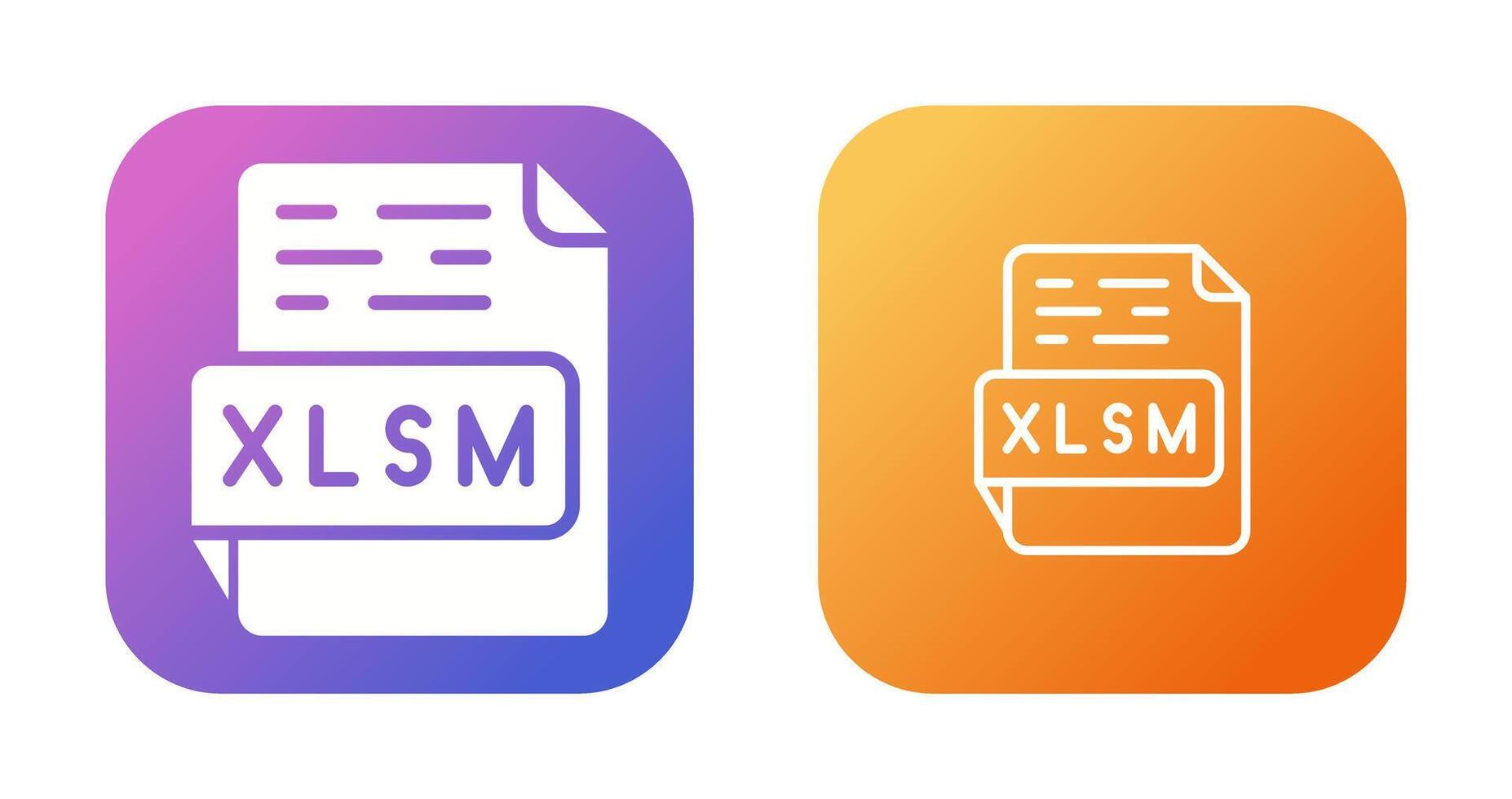 XLSM Vector Icon