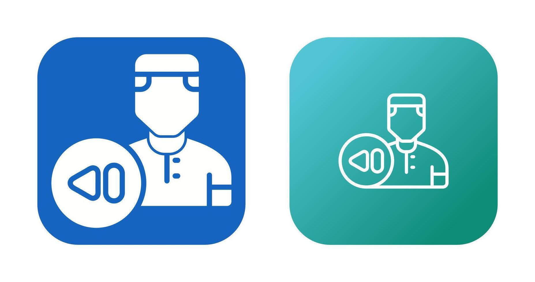 Play Previous Vector Icon