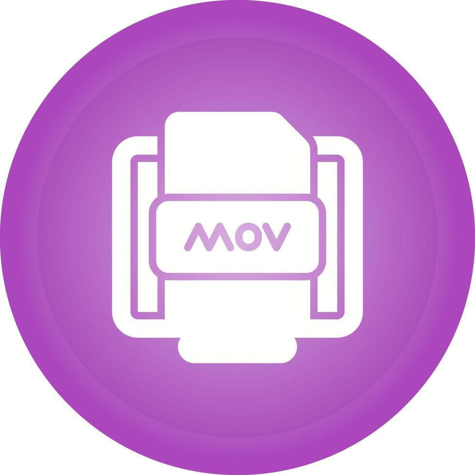 mov archivo vector icono