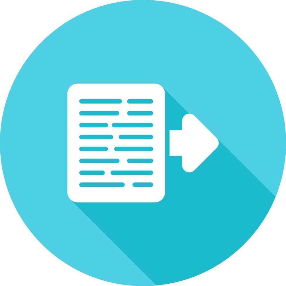 Document Export Vector Icon