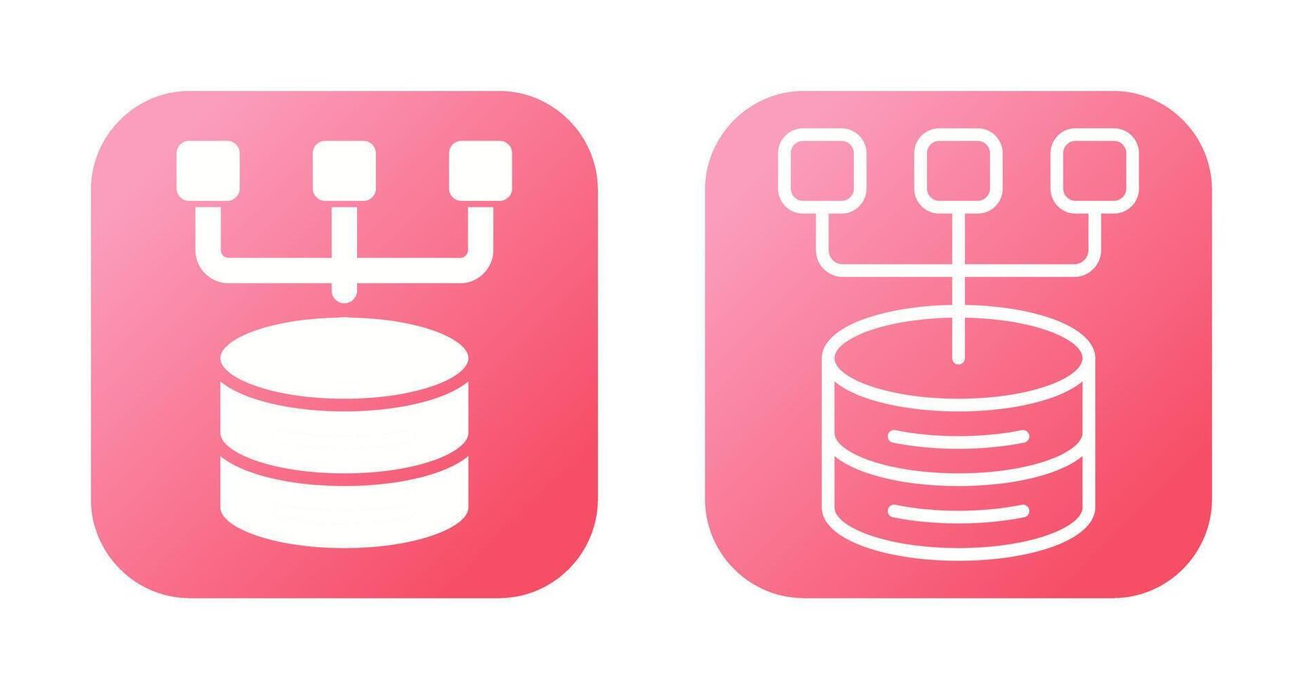 Data Modeling Vector Icon