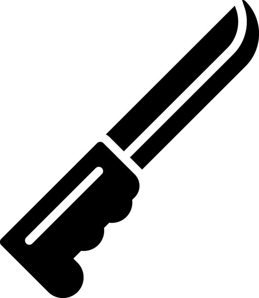 icono de vector de cuchillo