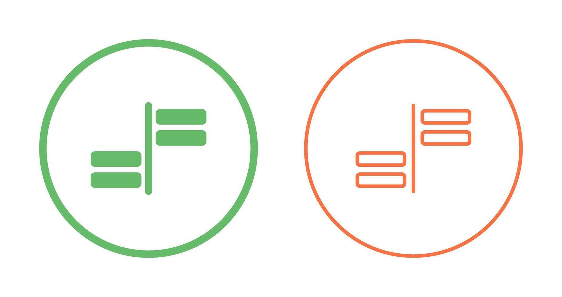 Horizontal Alignment Vector Icon
