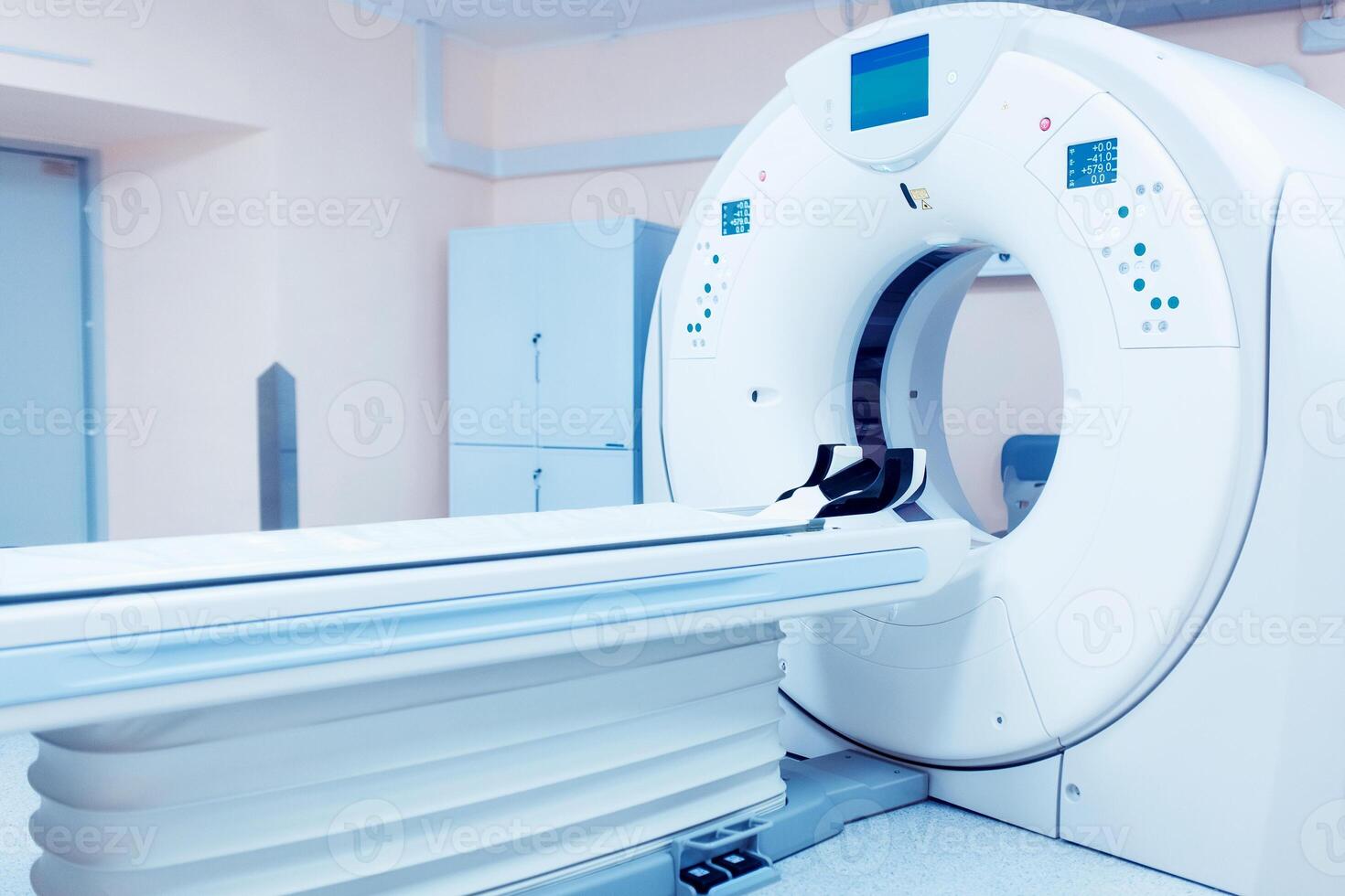 CT Computed tomography scanner in hospital laboratory. photo