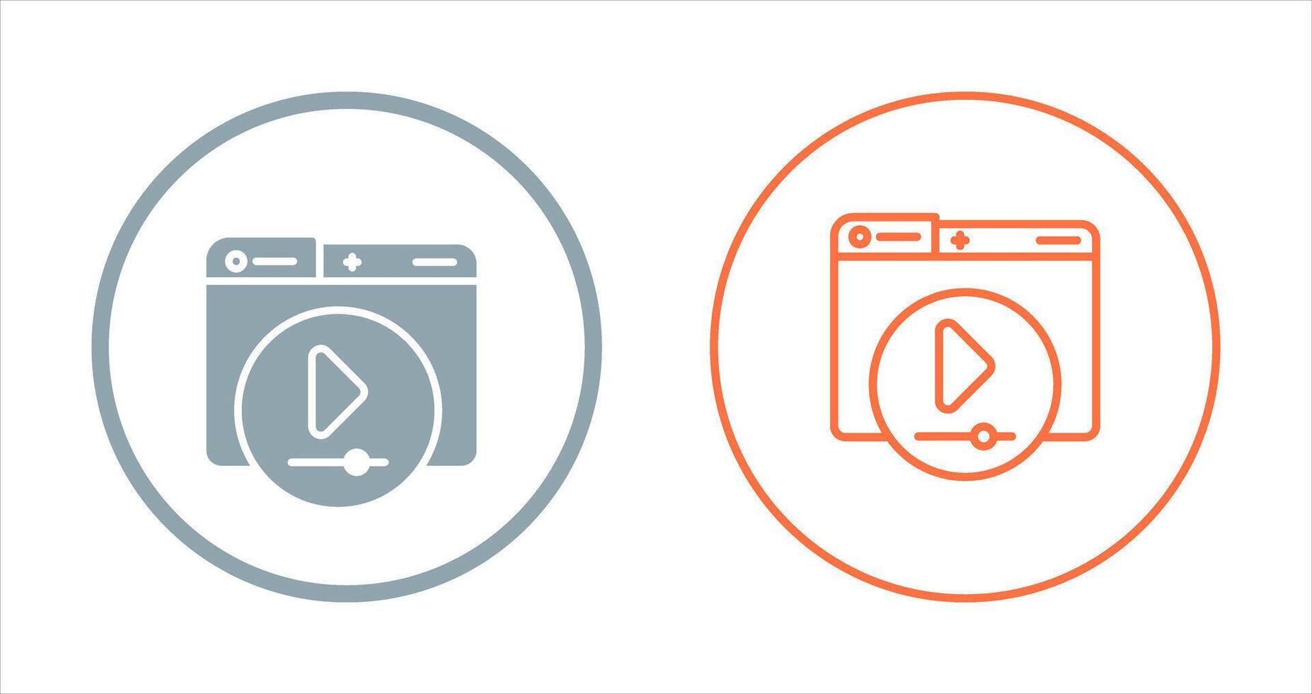 Video Player Vector Icon