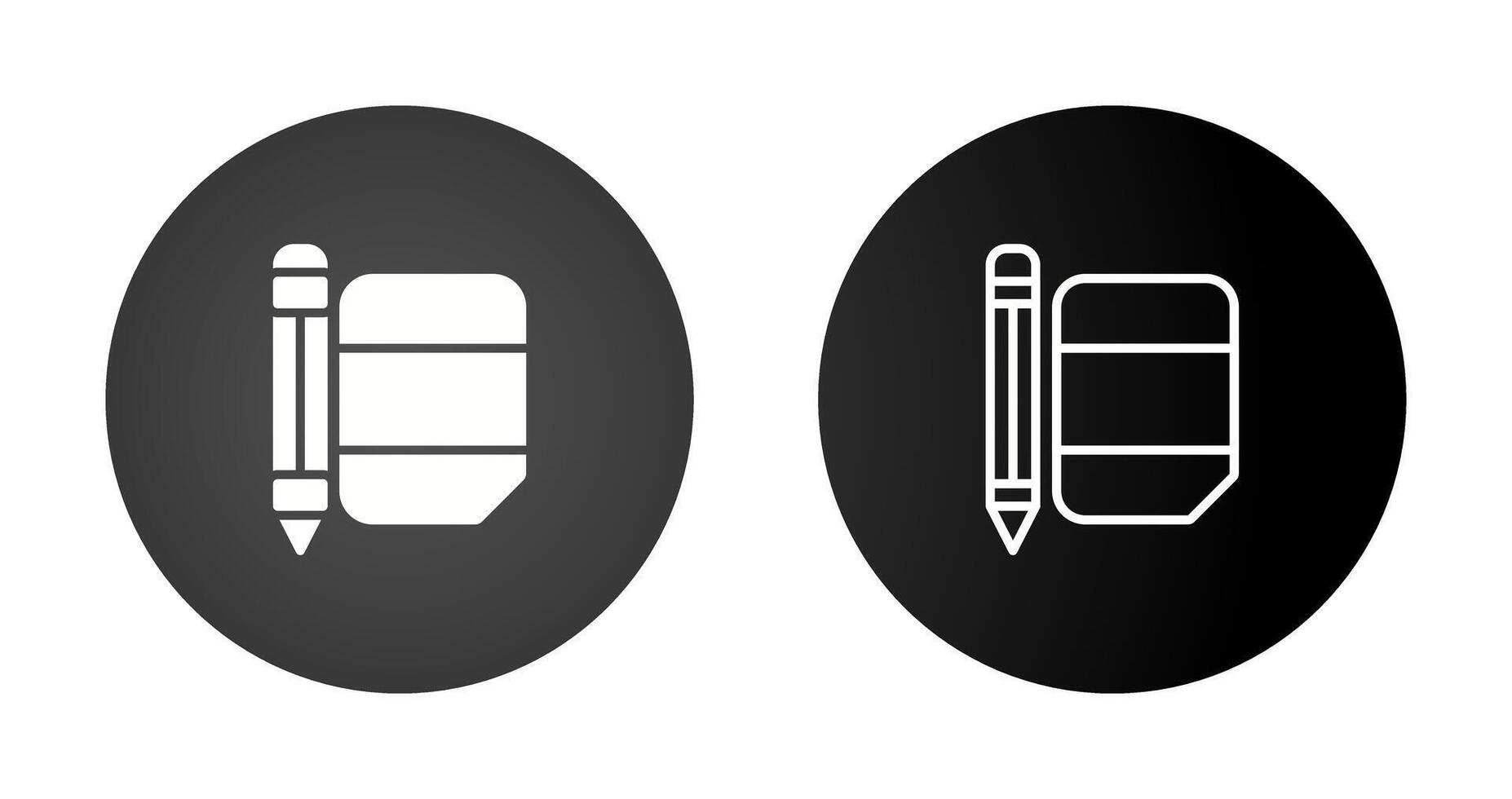 Eraser with pencil Vector Icon