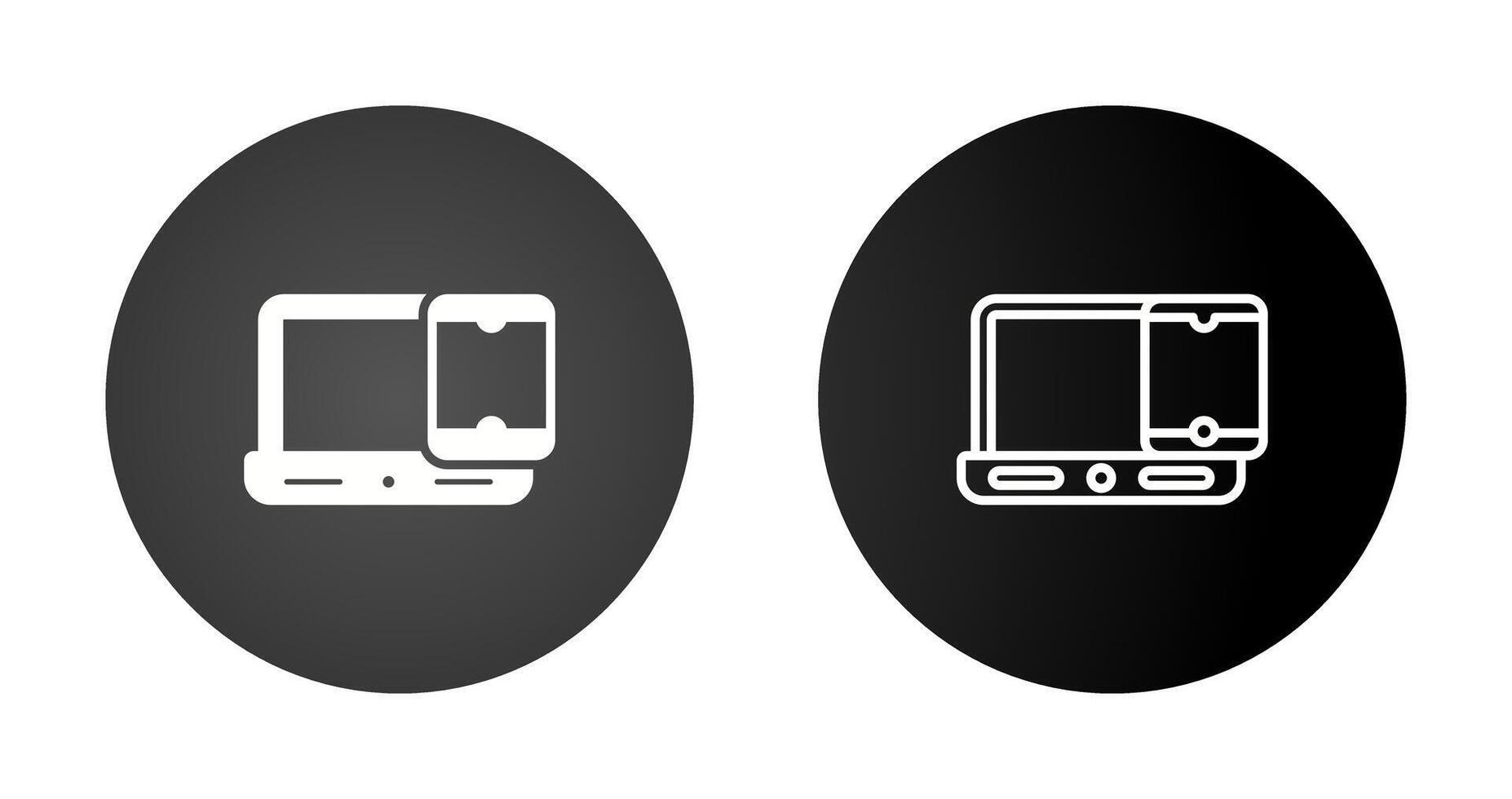 Smartphone with laptop Vector Icon