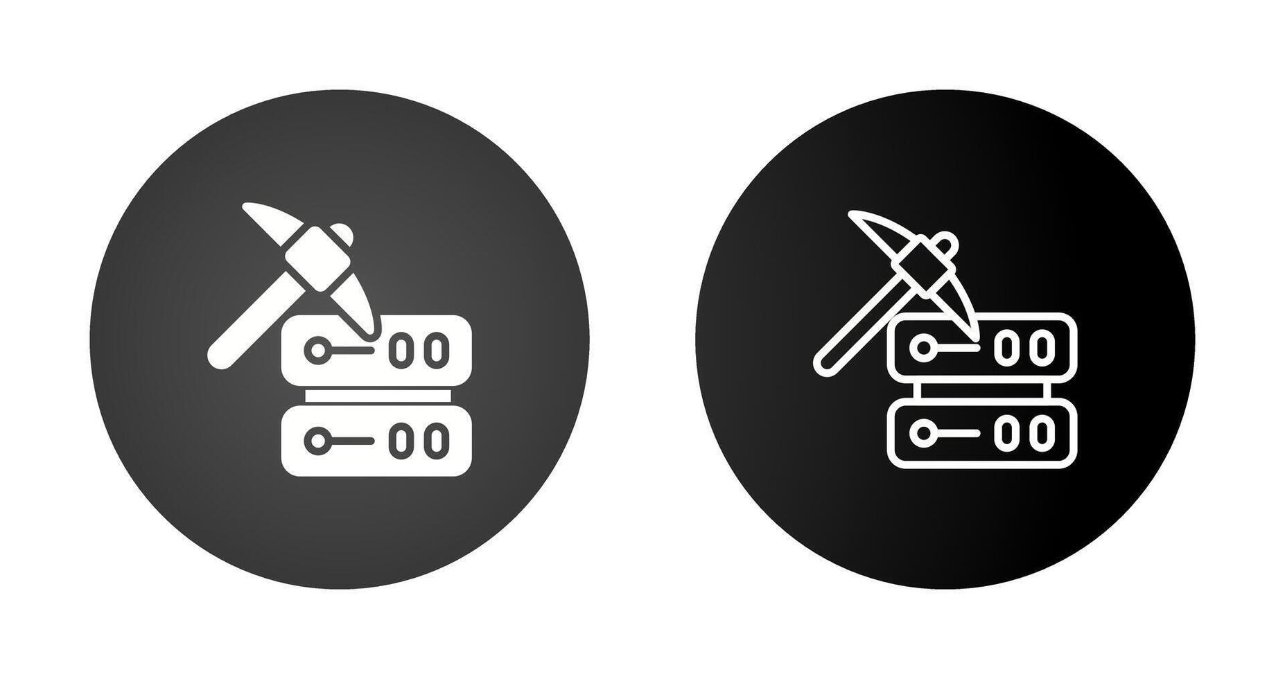 Data Mining Vector Icon