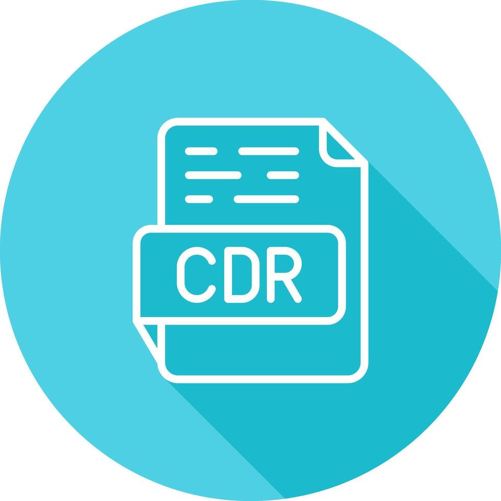 icono de vector de cdr