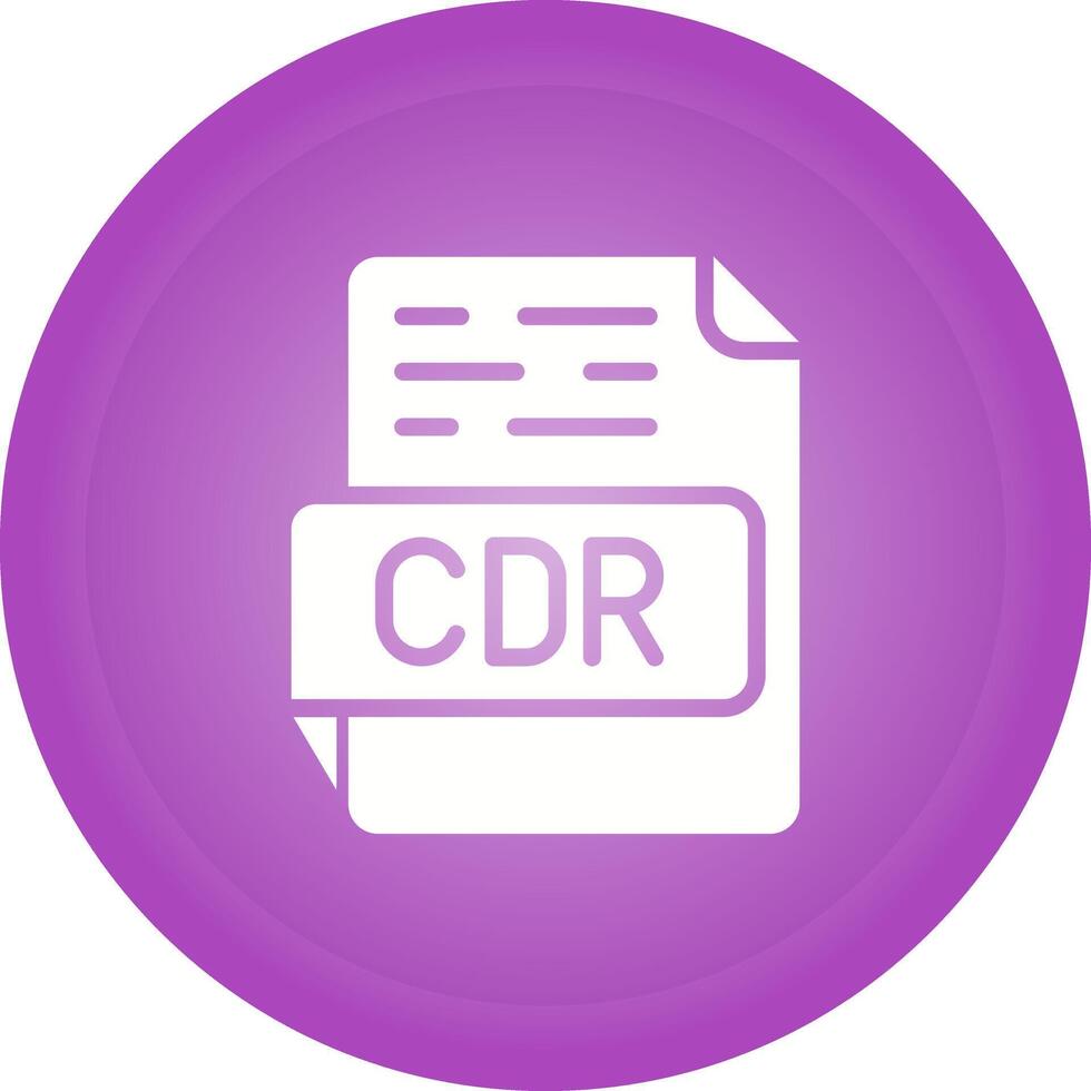 CDR Vector Icon