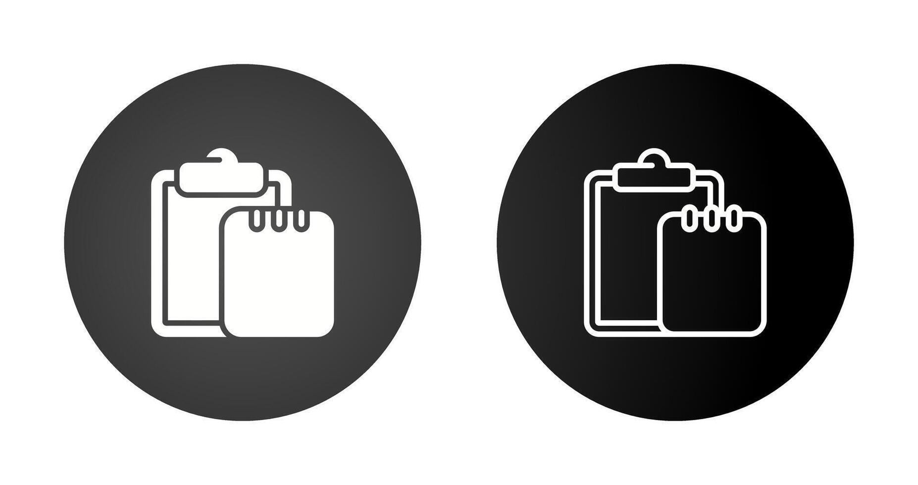 Task list with writing pad Vector Icon