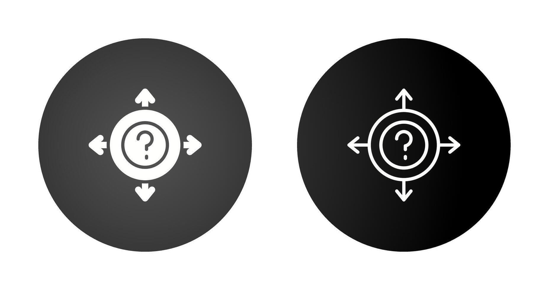 Uncertainty Vector Icon
