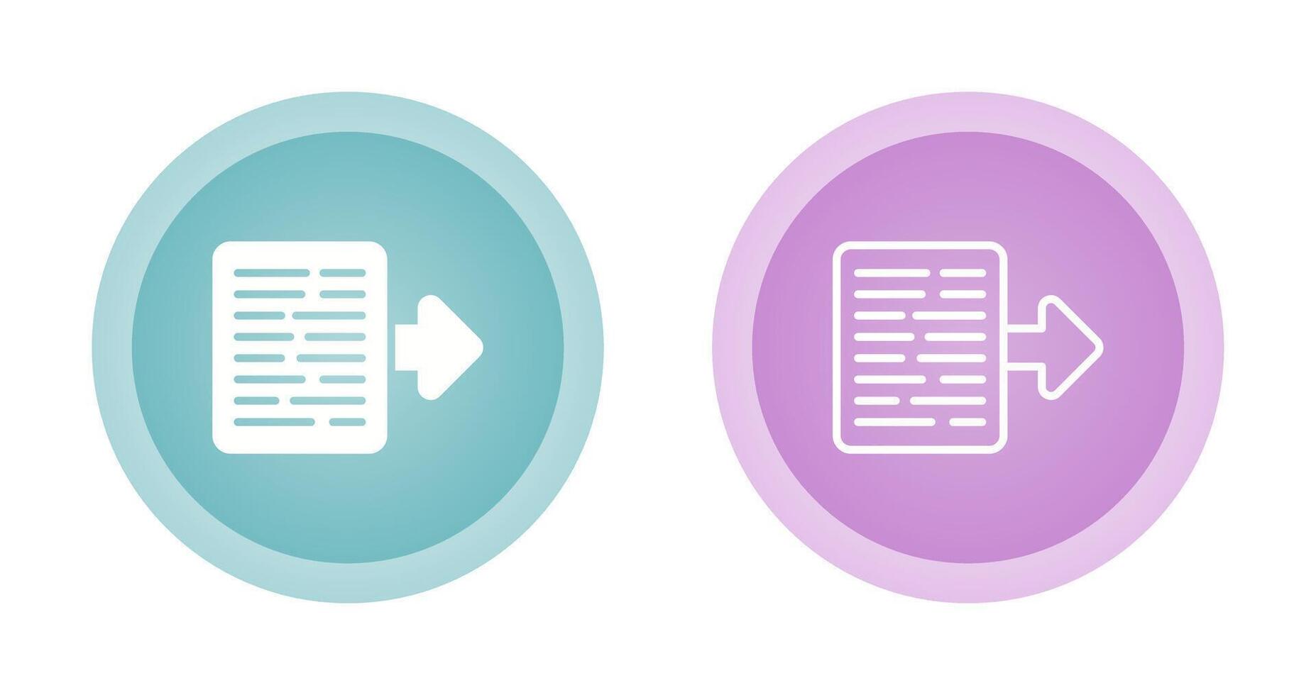 Document Export Vector Icon