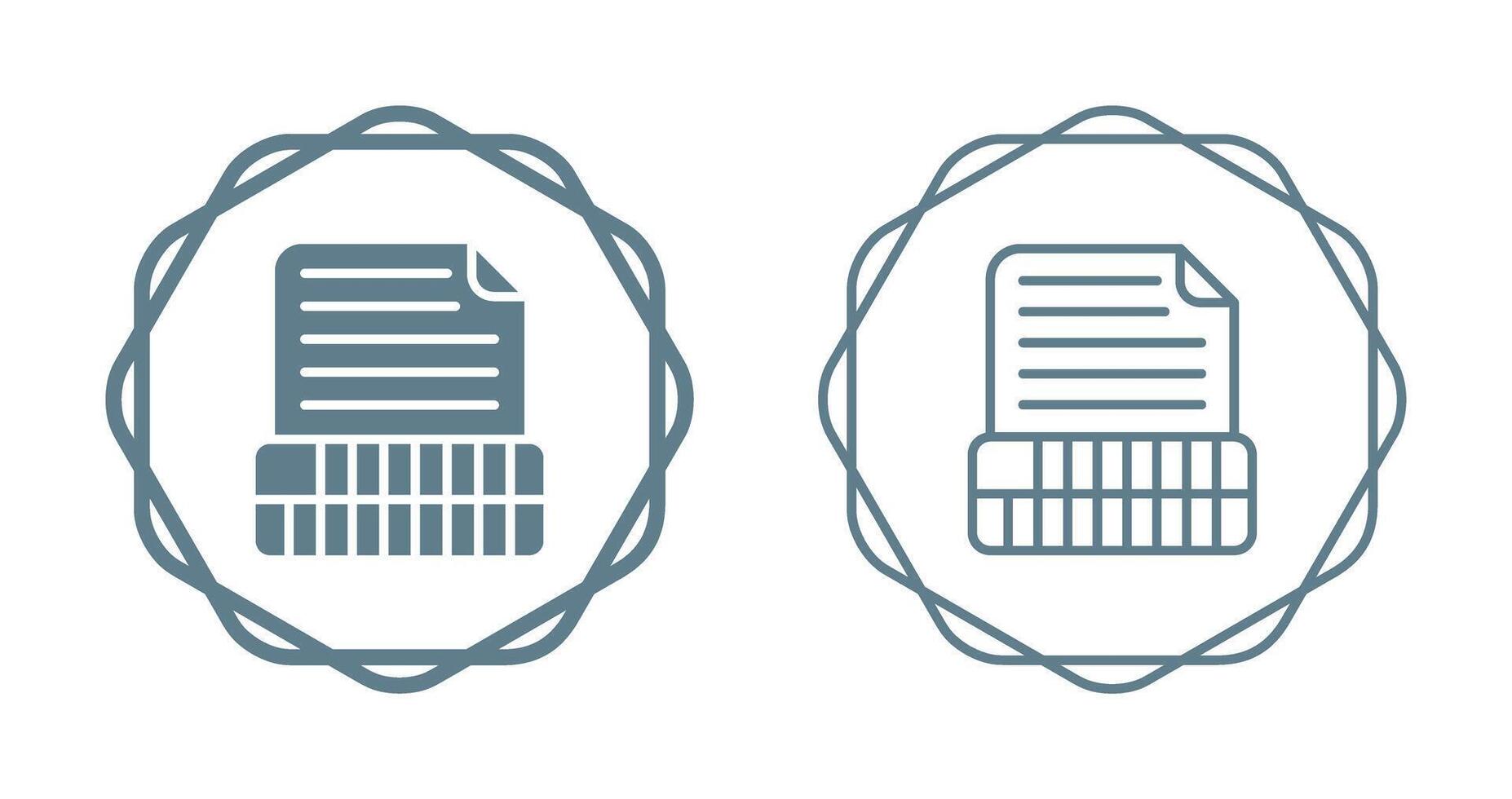 Document Insert Table Vector Icon