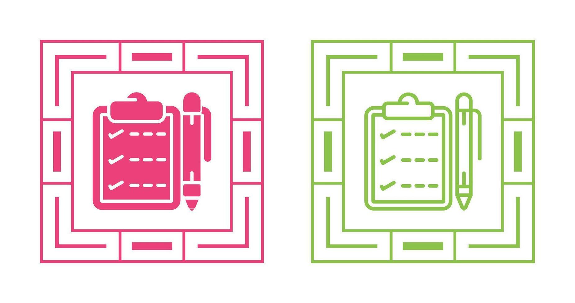 Notepad with pen Vector Icon
