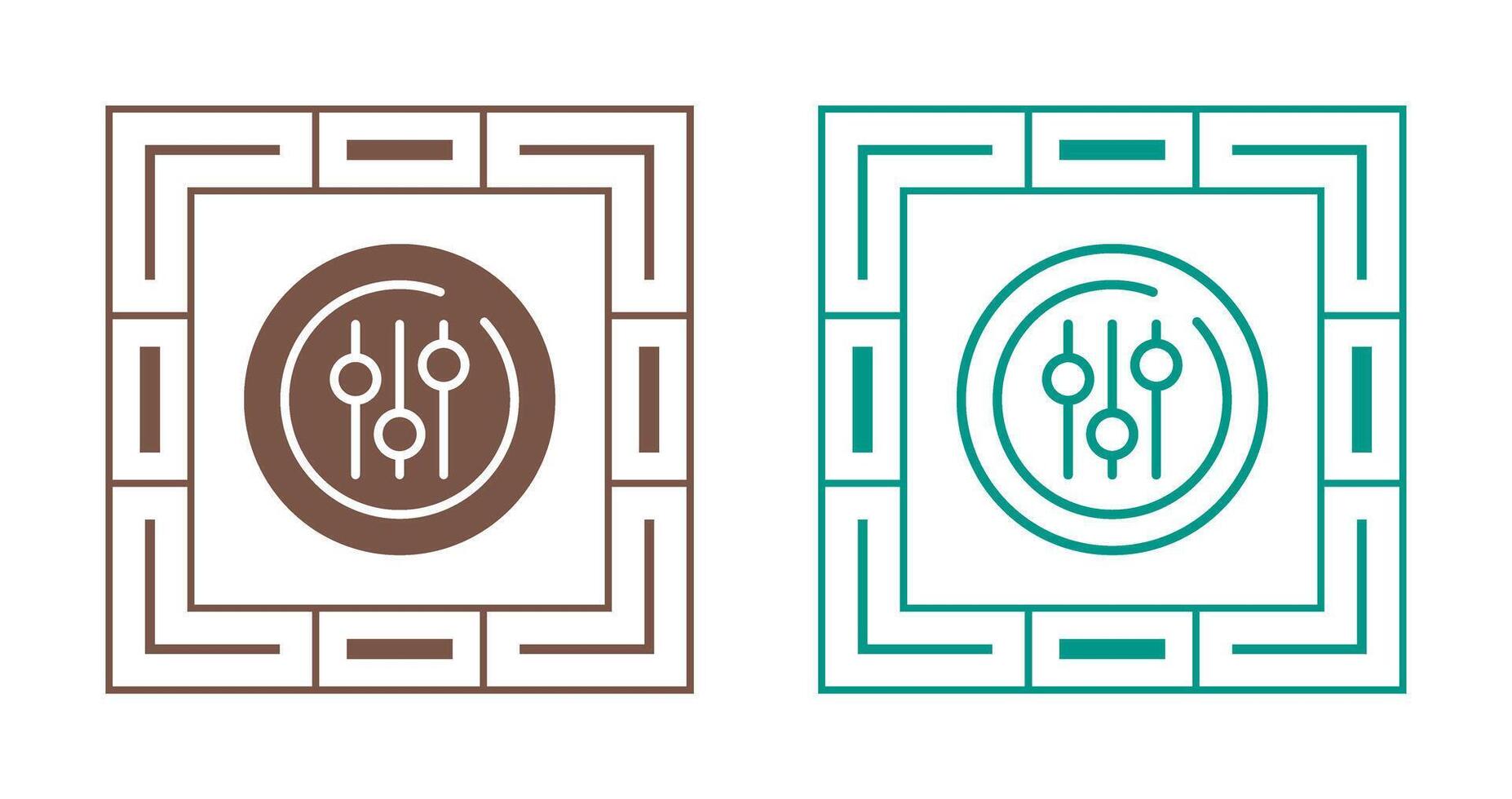 Audio Equalizer Circle Vector Icon