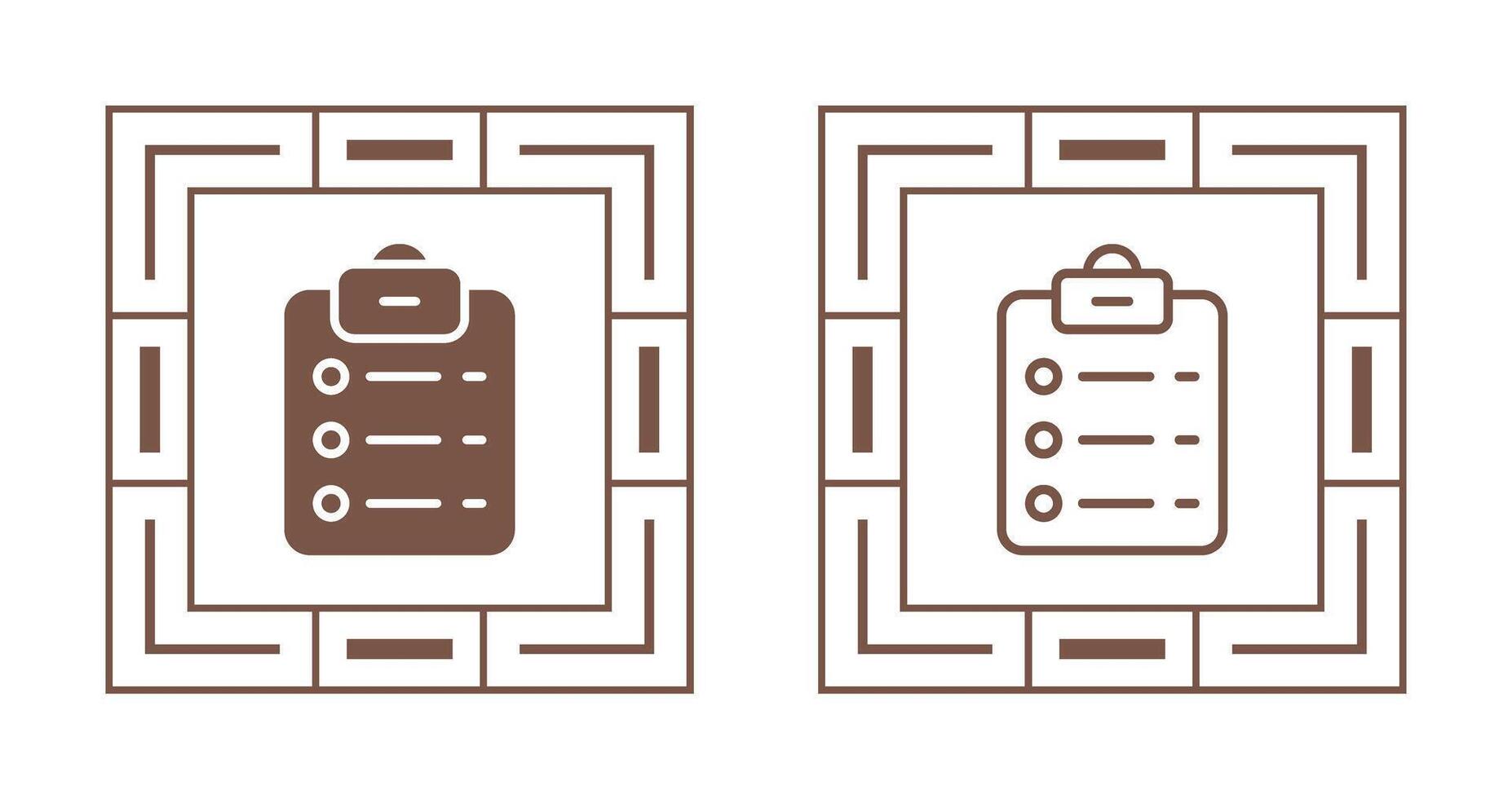 List Check Vector Icon