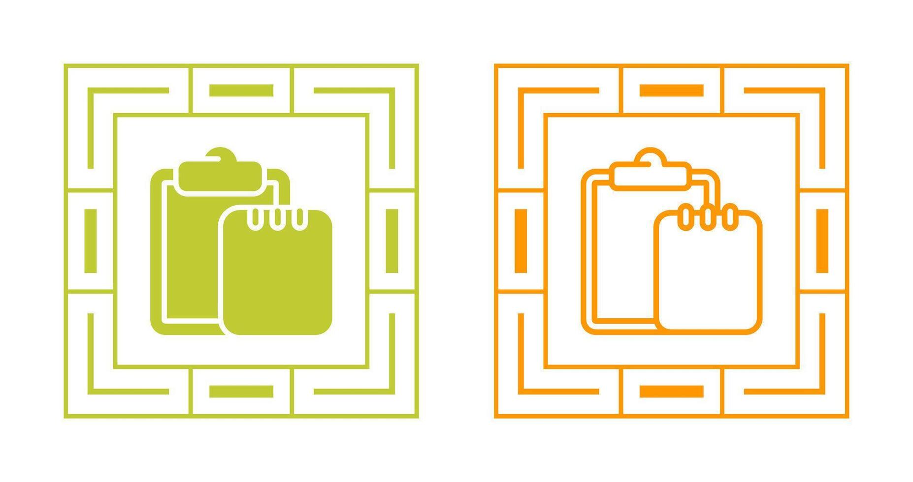 Task list with writing pad Vector Icon