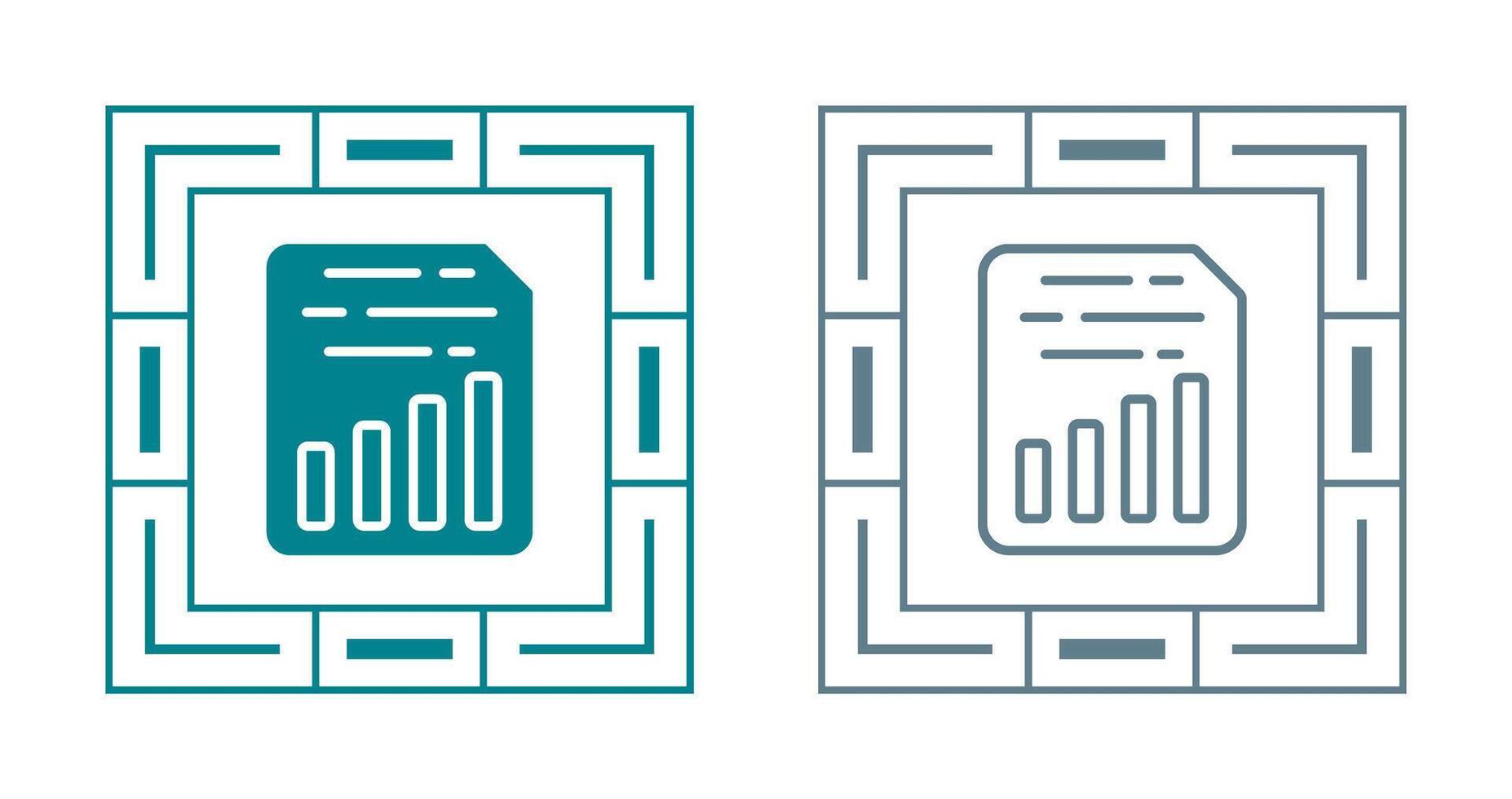 Document Insert Chart Vector Icon
