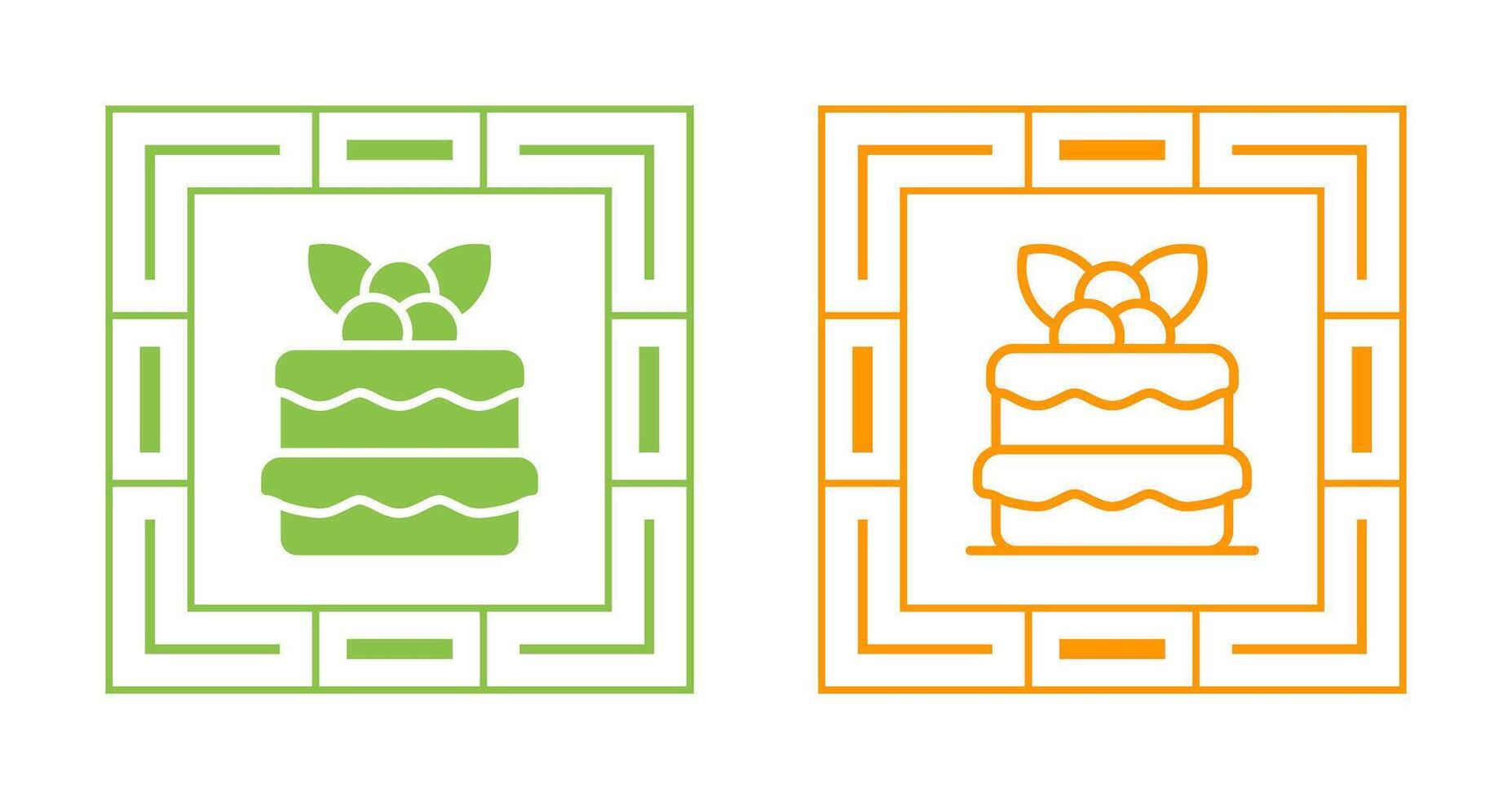 Red velvet cake Vector Icon