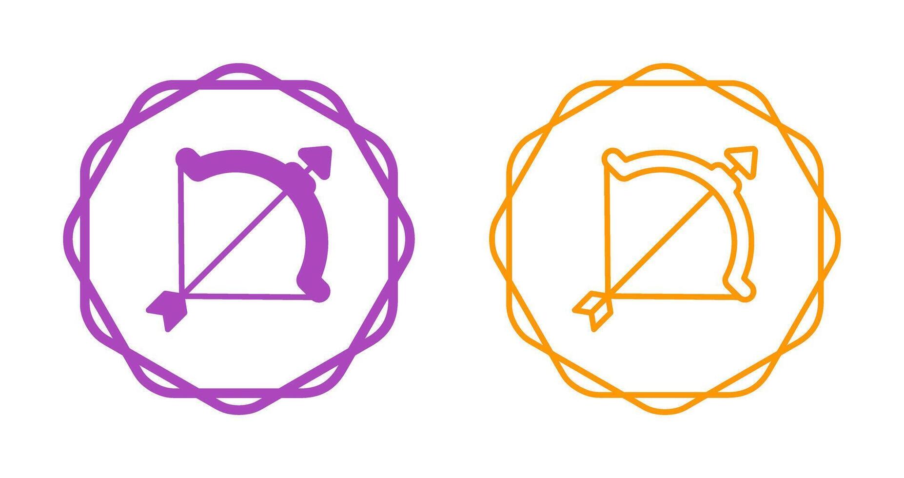 Bow and arrow Vector Icon