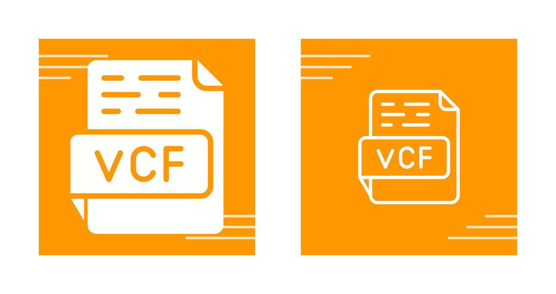 vcf vector icono