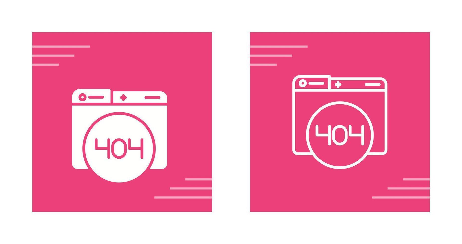 404 Error Vector Icon