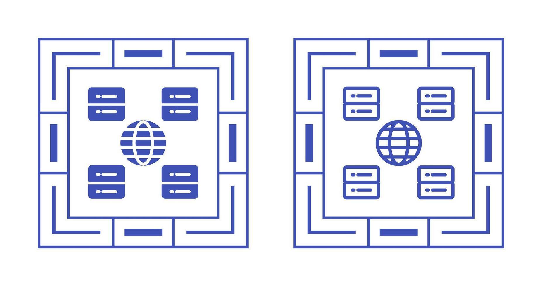 Content Delivery Network Vector Icon