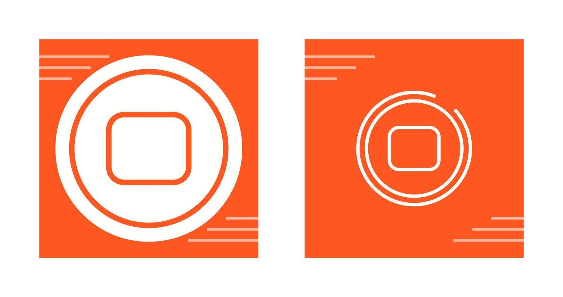 Stop Button Vector Icon