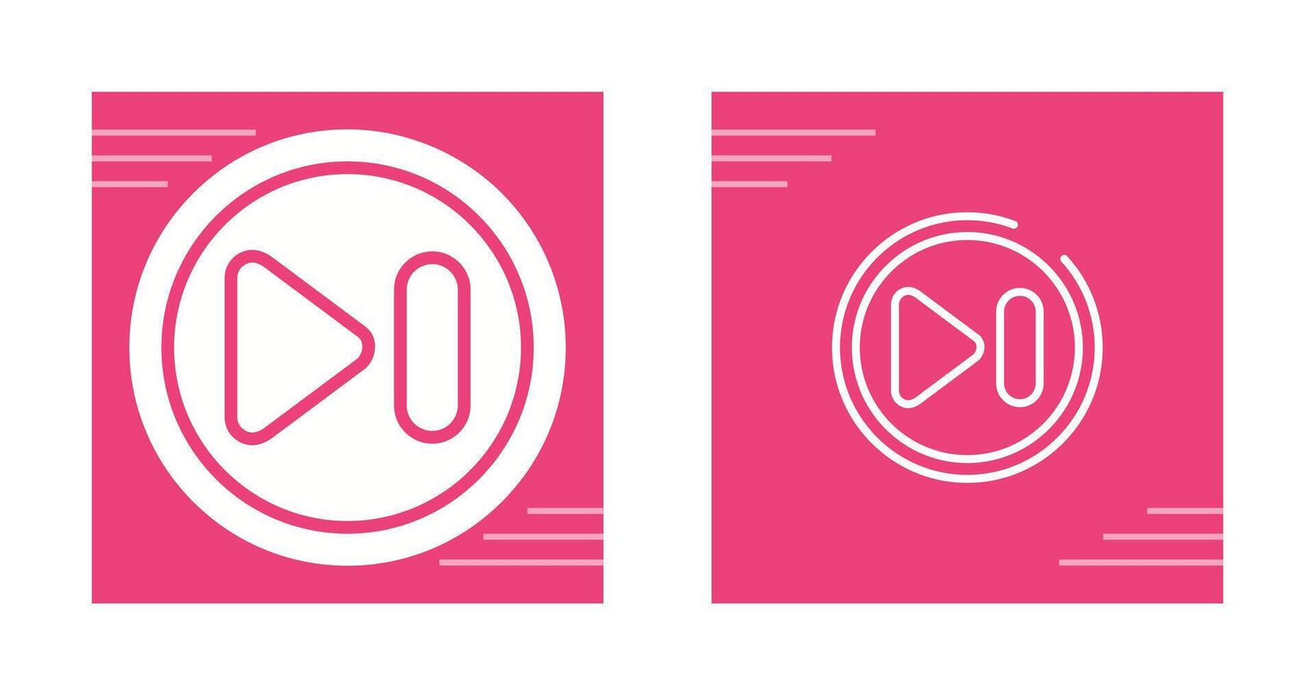 Next Track Button Vector Icon