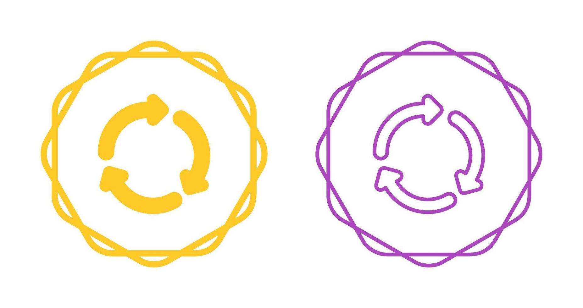 Recycling symbol Vector Icon