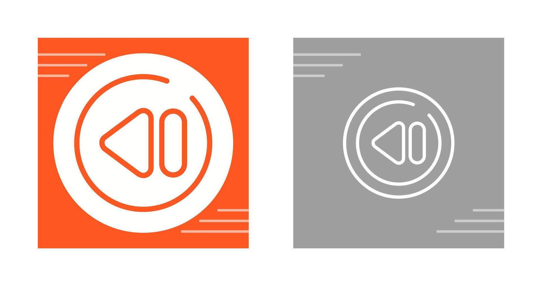 Previous Track Circle Vector Icon