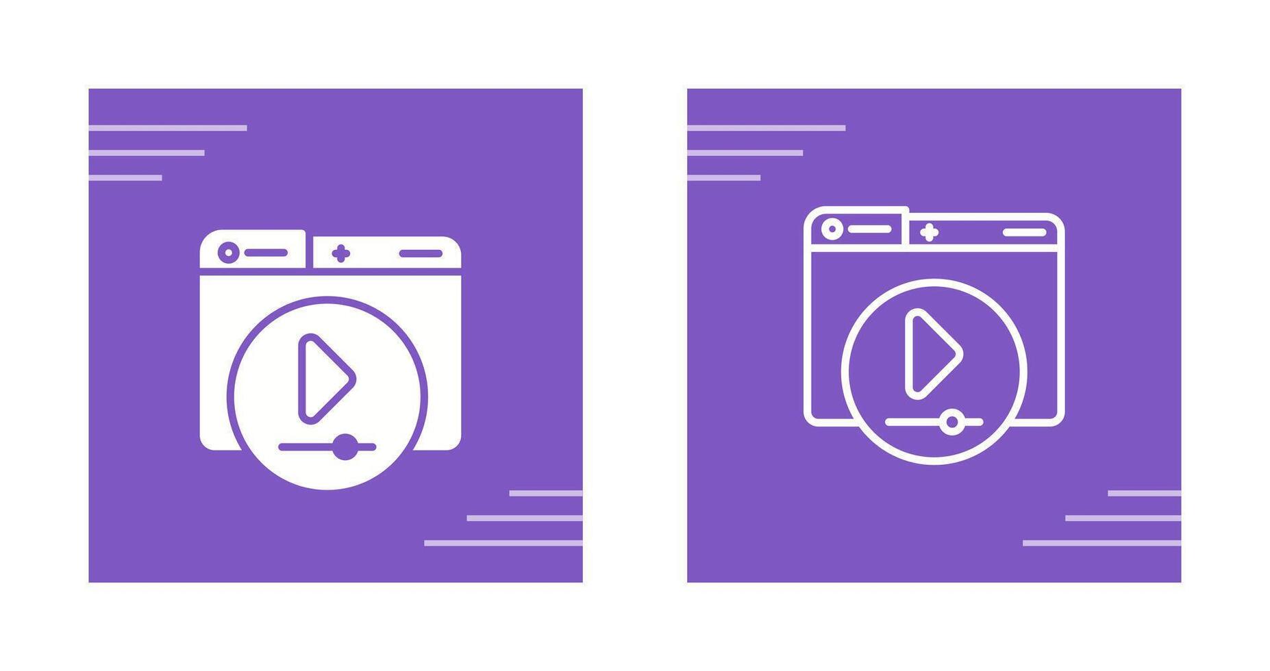 Video Player Vector Icon