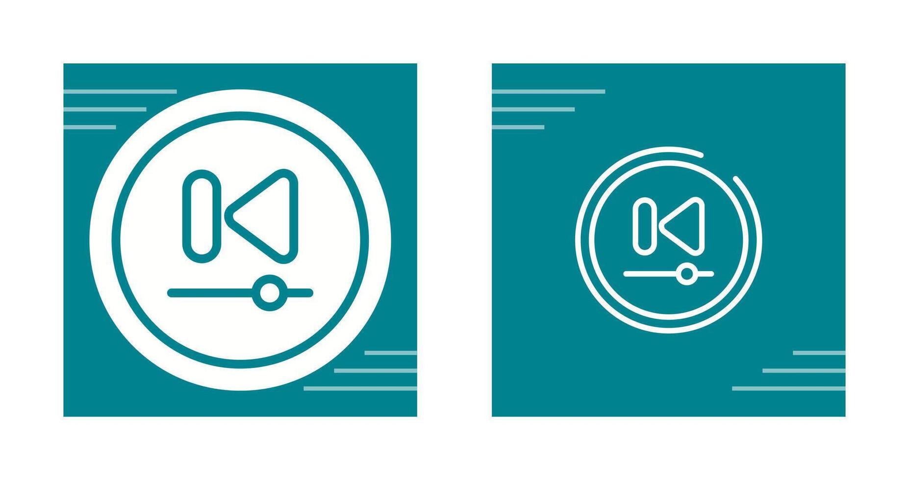 Video Previous Track Butto Vector Icon