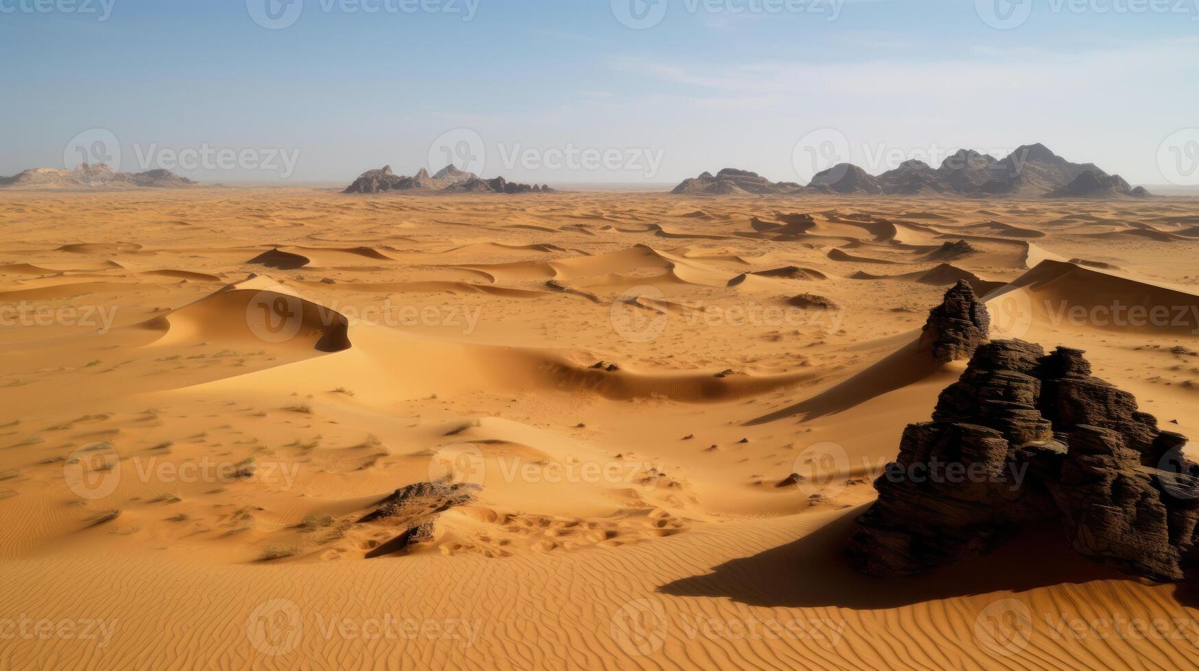 ai generado Desierto paisaje ver foto