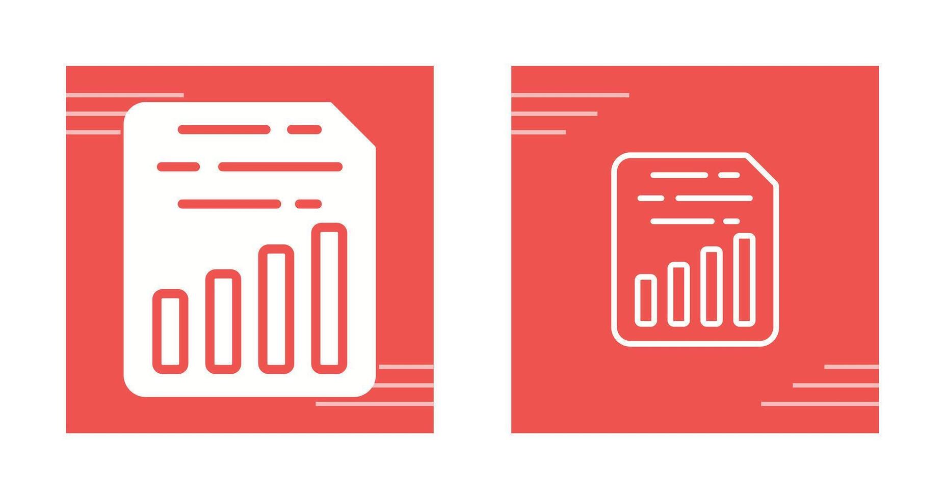Document Insert Chart Vector Icon