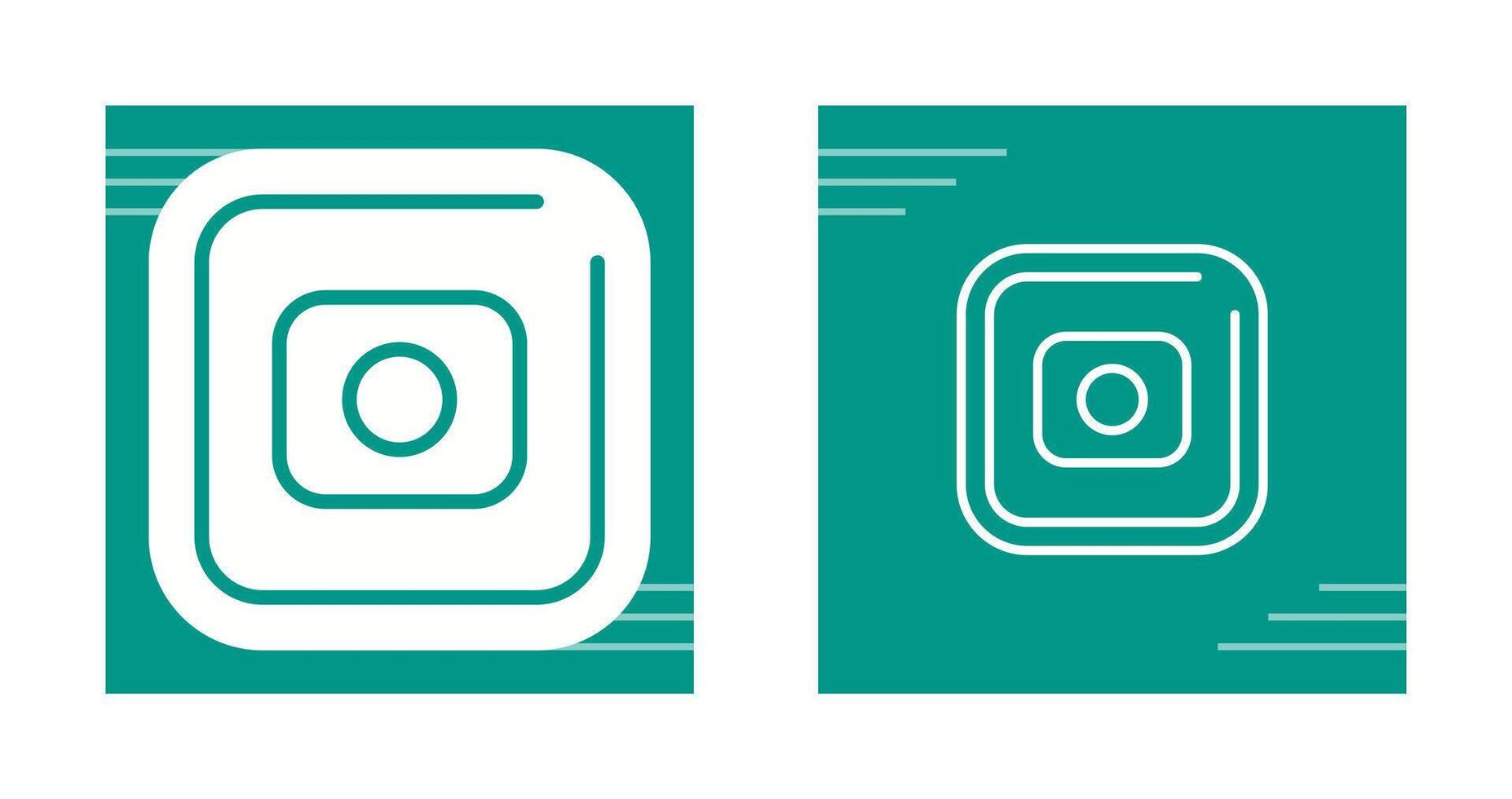 Record Square Vector Icon