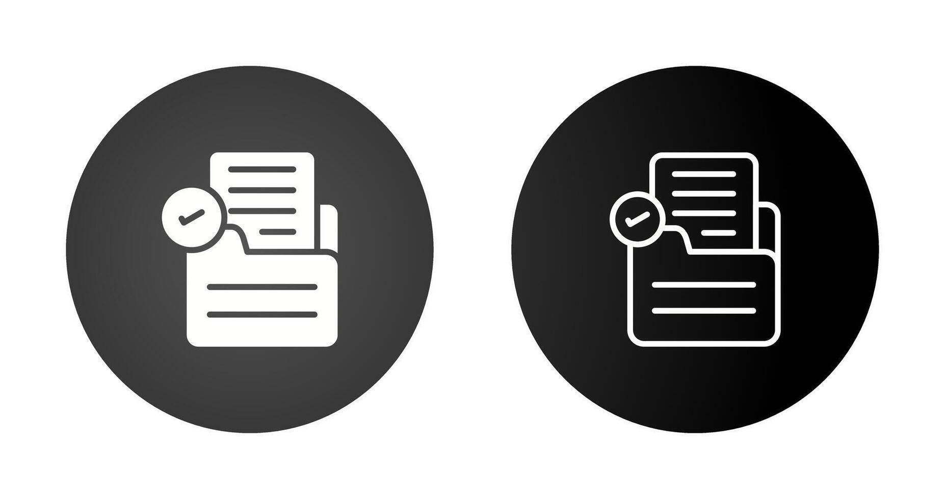 Document Check Vector Icon