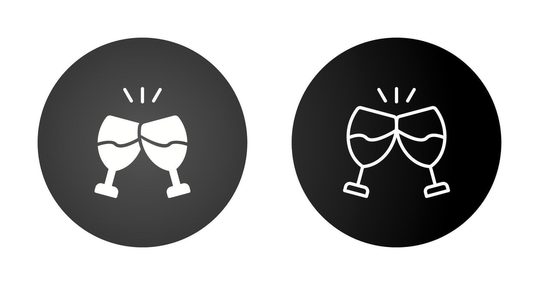 Champagne toast Vector Icon