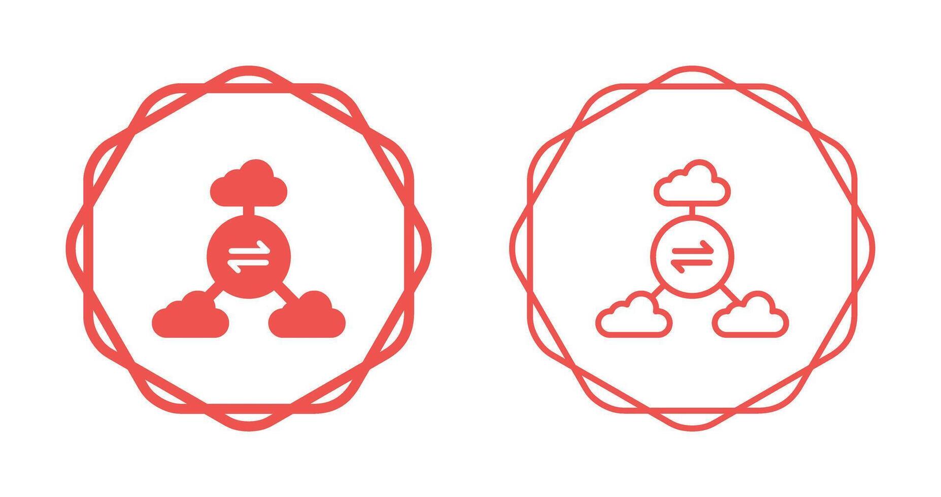 Multi-Cloud Vector Icon