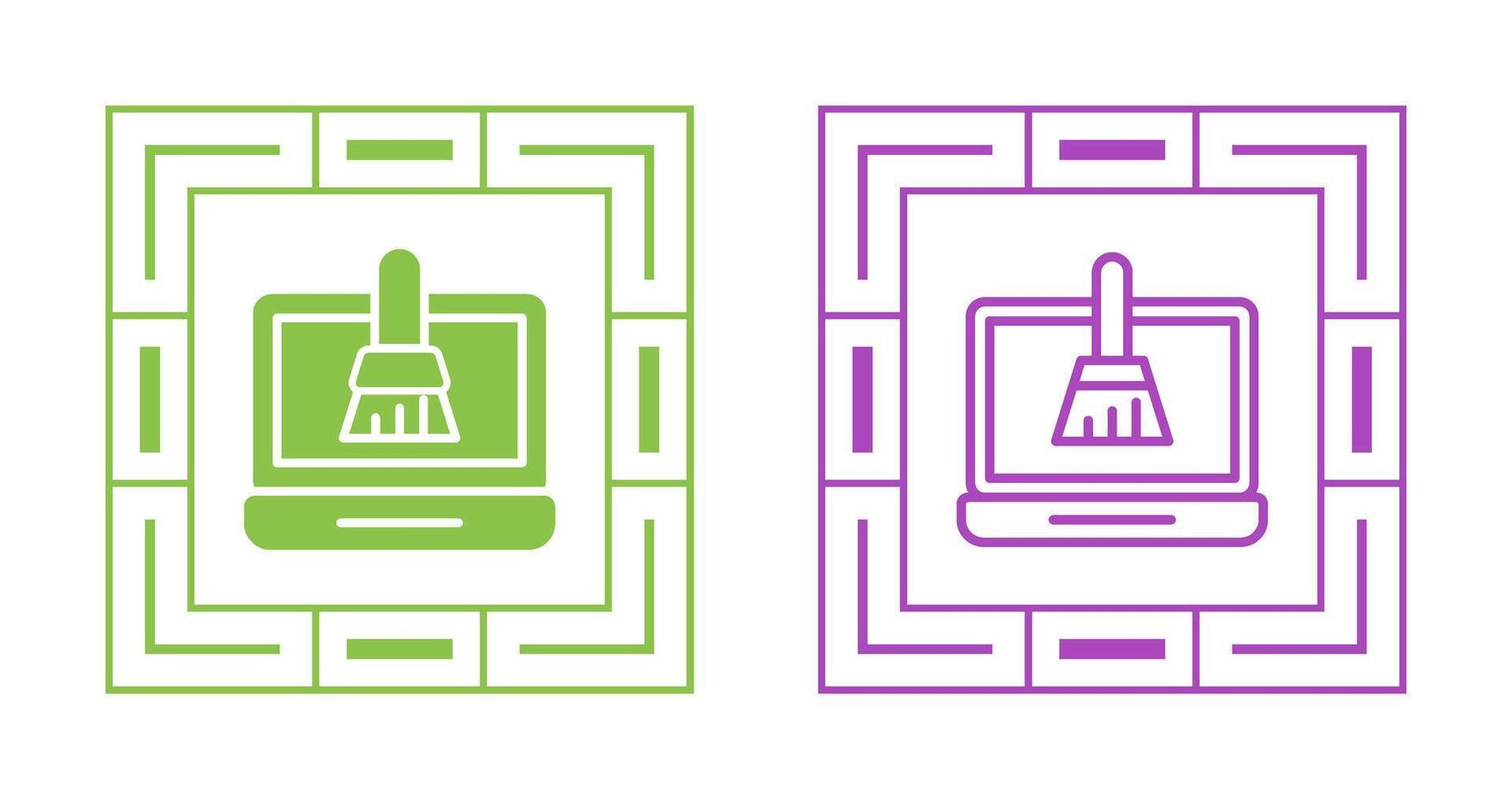 Disk Cleanup Vector Icon