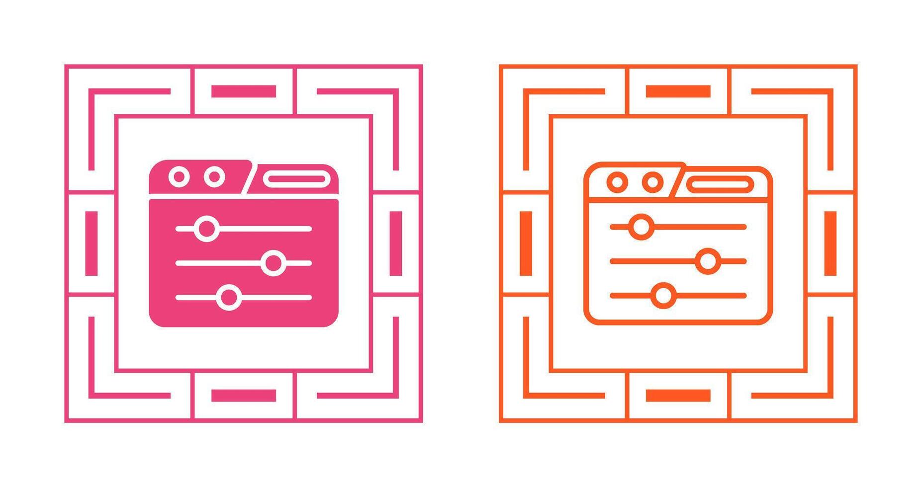 Control Panel Vector Icon